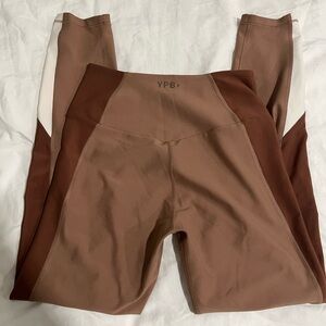 YPB Brown Colorblock Leggings